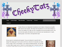 Tablet Screenshot of cheeky-tatz.co.uk